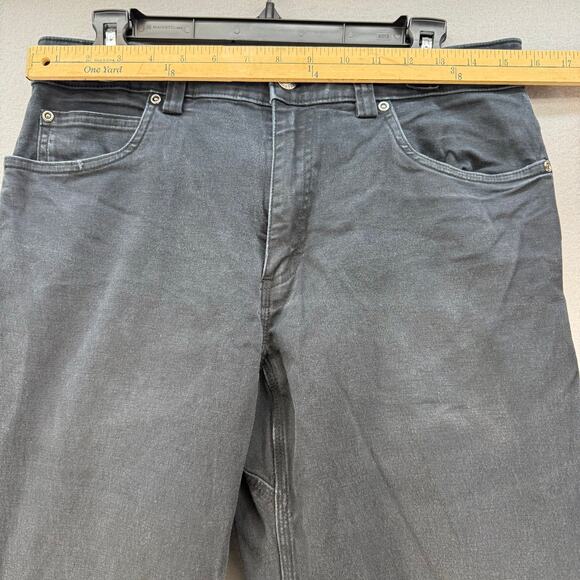 Duluth Trading Co. Jeans Men's 34x32 Black Flex Firehose Straight Leg Work EUC - Picture 10 of 15